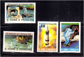 Освоєння космосу Освоение космоса ^/--/^ Космос . Сан Томе Принсип 1980 г MNH - марки + блок / 2 /--/ а скана ^_^^^ Космос . Сан Томе Прінсіп 1980 р MNH - марки + блок / 2 /--/ а скана - фото фото фото