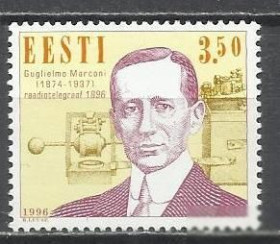 Балтійські країни Балтийские страны ^/--/^ Эстония 1996 радио Маркони 1 /--/ м. ^_^^^ Естонія 1996 радіо Марконі 1 /--/ м. - фото фото фото