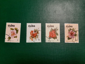 Острівні держави Островные государства ^/--/^ Марки, Куба, 1978  (цветы) ^_^^^ Марки, Куба, 1978 (квіти) - фото фото фото