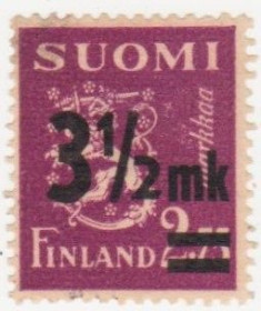 Скандинавія Скандинавия ^/--/^ Финляндия 1943 г. № 284 ^_^^^ Фінляндія 1943 р. No 284 - фото фото фото