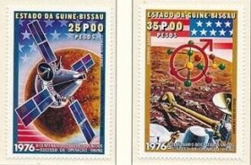 Інше Другое ^/--/^ Гвинея-Бисау 200 лет США Космос 1976 MNH ^_^^^ 200 років США Космос 1976 MNH - фото фото фото