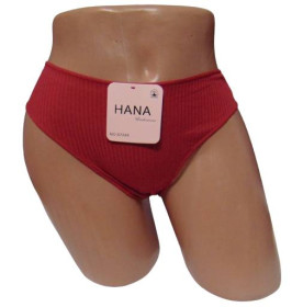 Труси Трусы ^/--/^ Трусы бразилиана хлопок рубчик Hana 57248 S-M красные ^_^^^ Труси бразиліана бавовна рубчик Hana 57248 S-M червоні - фото фото фото