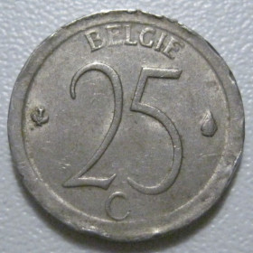 Бельгія Бельгия ^/--/^ Бельгія 25 сантимів 1969 року Belgie 42326 ^_^^^ Бельгия 25 сантимов 1969 года Belgie 42326 - фото фото фото