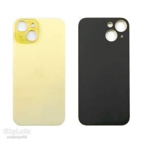 Корпуса на iPhone Корпуса на iPhone ^/--/^ Задня кришка APPLE iPhone 15 Yellow  (жовта)  (великий отвір) ^_^^^ Задняя крышка APPLE iPhone 15 Yellow (желтая) - фото фото фото
