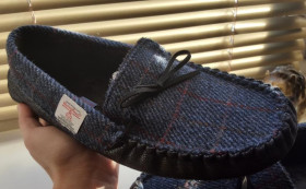 Тапки Тапки ^/--/^ Мокасины тапочки для дома harris tweed ^_^^^ Мокасини тапочки для дому harris tweed - фото фото фото