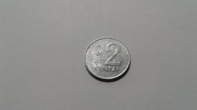 Інше Другое ^/--/^ Литва. 2 цента. 1991. ^_^^^ Литва. 2 центи. 1991. - фото фото фото