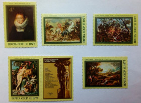 СРСР - СССР - ^/--/^ СССР 1977 Рубенс, живопись, MNH ^_^^^ СРСР 1977 Рубенс, живопис, MNH - фото фото фото