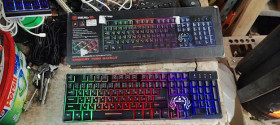 Клавіатури Клавиатуры ^/--/^ Игровая клавиатура с подсветкой RGB REAL-EL Comfort 7090 Backlit USB № 24080112 ^_^^^ Ігрова клавіатура з підсвічуванням RGB REAL-EL Comfort 7090 Backlit USB No 24080112 - фото фото фото