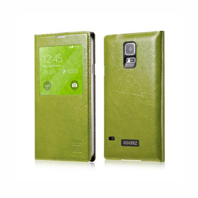 Чохли, сумки Чехлы, сумки ^/--/^ Чехол Xoomz для Samsung Galaxy S /--/ 5 Original Oil Wax Leather Green (side-open) (XSI /--/ 96006 /--/ G) - фото фото фото