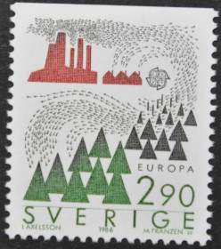 Інше Другое ^/--/^ Швеция Защита природы Европа СЕПТ 1986 ^_^^^ Швеція Захист природи Європа СЕПТ 1986 - фото фото фото