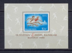 Спорт Спорт ^/--/^ Угорщина, Легка атлетика, 1966, блок** ^_^^^ Венгрия, Легкая атлетика, 1966, блок** - фото фото фото