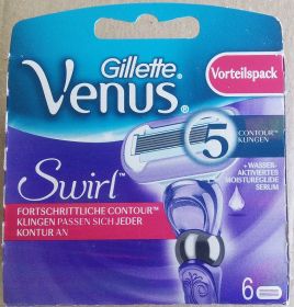 Бритви, Станки, касети Бритвы, Станки, кассеты ^/--/^ GILLETTE Venus Swirl упаковка 6 штук по супер цене США для Германии ^_^^^ GILLETTE Venus Swirl упаковка 6 штук за супер ціною США для Німеччини - фото фото фото