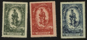 Малі Держави Європи Малые Государства Европы ^/--/^ Лихтенштейн 1920 г №  43‑45 * серия ^_^^^ Ліхтенштейн 1920 р No 43-45 * Серія - фото фото фото