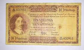 ПАР ЮАР ^/--/^ South Africa ПАР 10 шилінгів 4 вересня 1956 Назва банку англійською розміщена зверху - перший випуск ^_^^^ South Africa ЮАР 10 шиллингов 4 сентября 1956 Название банка на английском размещено сверху - первый выпуск - фото фото фото