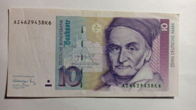 Інше Другое ^/--/^ ФРН. Німеччина. 10 марок. 1991. ^_^^^ ФРГ. Германия. 10 марок. 1991. - фото фото фото