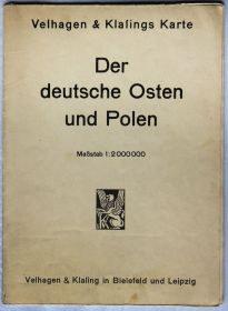Інше Другое ^/--/^ Мапа карта Східна Німеччина і Польща 1941 рік Velhagen und Klasings Німеччина ^_^^^ Карта Восточная Германия и Польша 1941 год Velhagen und Klasings Германия - фото фото фото