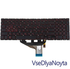 Клавіатури Клавиатуры ^/--/^ Клавиатура для ноутбука HP (Omen: 15-DC) rus, black, без фрейма, подсветка клавиш RED (RGB 4) ^_^^^ Клавіатура для ноутбука HP (Omen: 15-DC) rus, black, без фрейму, підсвічування клавіш RED (RGB 4) - фото фото фото