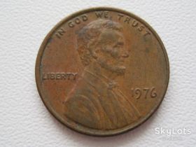 Обігові Обиходные ^/--/^ США 1 цент 1976 года #20537 ^_^^^ США 1 цент 1976 року #20537 - фото фото фото