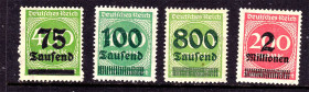 Третій Рейх (-) Третий Рейх (-) ^/--/^ Германия Рейх  1923 г MNH - надпечатка ^_^^^ Німеччина Рейх 1923 MNH - надпечатка - фото фото фото
