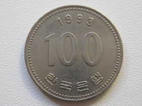 Республіка Корея Республика Корея ^/--/^ Южная Корея 100 вон 1993 года 34223 ^_^^^ Південна Корея 100 вон 1993 року 34223 - фото фото фото