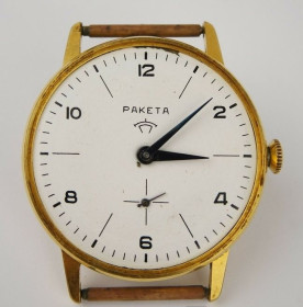 Годинники Часы ^/--/^ Часы СССР Ракета тонкие  механизм 1950 года, позолота идут dp /--/ 541 ^_^^^ Годинники СРСР Ракета тонкі механізм 1950 року, позолота йдуть dp /--/ 541 - фото фото фото