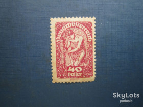 Австрія Австрия ^/--/^ Марка Австрія 1919 стандарт людина 40 гел червона MNH по фото ^_^^^ Марка Австрия 1919 стандарт человек 40 гел красная MNH по фото - фото фото фото