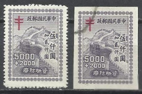 Китай Китай ^/--/^ Китай 1948 анти-туберкулезная серия медицина 2 /--/ м.()-гаш. ^_^^^ Китай 1948 анти-туберкульозна серія медицина 2 /--/ м.()-гаш. - фото фото фото