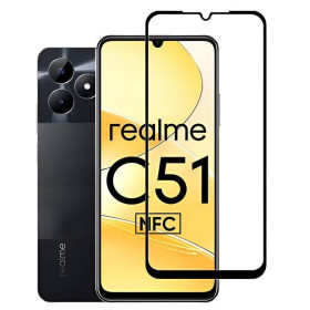 Чохли, бампера Чехлы, бампера ^/--/^ Захисне скло Fiji Premium для Realme C /--/ 51 (RMX /--/ 3830) повне проклеювання Anti-Static чорний ^_^^^ Защитное стекло Fiji Premium для Realme C /--/ 51 (RMX /--/ 3830) полное проклеивание Anti-Static черный - фото фото фото