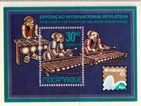 Мистецтво Искусство ^/--/^ NM Мозамбик 1983 г MNH - музыка ^_^^^ NM Мозамбік 1983 MNH - музика - фото фото фото