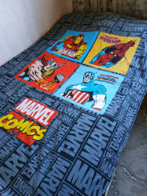 Підодіяльники Пододеяльники ^/--/^ Півковдра полуторна MARVEL. Пододеяльник бязь 200 х 130 см ^_^^^ Полуторная полуторная MARVEL. Пододеятель бязь 200 х 130 см - фото фото фото
