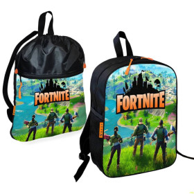 Рюкзаки, сумки Рюкзаки, сумки ^/--/^ Школьный рюкзак детский Fortnite + Сумка для обуви спортивной формы рюкзак-мешок мальчику (01857) ^_^^^ Шкільний рюкзак дитячий Fortnite + Сумка для взуття спортивної форми рюкзак-мішок хлопчику (2171) - фото фото фото