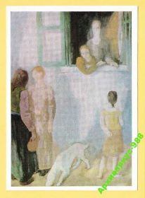 СРСР СССР ^/--/^ ЖИВОПИСЬ 1970 Дети Соцреализм Венгрия Худ. И. СЕНИ ^_^^^ 1970 Діти Соцреалізм Угорщина Худ. І.Сені - фото фото фото