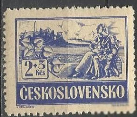 Чехословаччина Чехословакия ^/--/^ Чехословакия 1945 локал Скалица мир 1 /--/ м. ^_^^^ Чехословаччина 1945 локал Скалиця світ 1 /--/ м. - фото фото фото