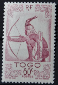 Інше Другое ^/--/^ Французские колонии Того Охота Лучник 1947 ^_^^^ Французькі колонії Того Полювання Лучник 1947 - фото фото фото