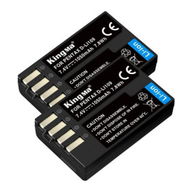 Акумулятори Аккумуляторы ^/--/^ 2-Pack KingMa Pentax D-LI /--/ 109 комплект из 2 аккумуляторов ^_^^^ 2 /--/ Pack KingMa Pentax D-LI /--/ 109 комплект з 2 акумуляторів - фото фото фото