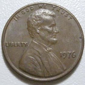 Обігові Обиходные ^/--/^ США 1 цент 1976 року #40029 ^_^^^ США 1 цент 1976 года #40029 - фото фото фото