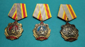 СРСР СССР ^/--/^ 3 ОРДЕНА ТРУДОВАЯ СЛАВА 1-2 и 3 степени.копии  . replica ^_^^^ ОРДЕНА ТРУДОВА СЛАВА 1-2 і 3 ступеня.копії . replica - фото фото фото