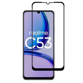 Чохли, бампера Чехлы, бампера ^/--/^ Захисне скло Fiji Premium для Realme C /--/ 53 (RMX /--/ 3760) повне проклеювання Anti-Static чорний ^_^^^ Защитное стекло Fiji Premium для Realme C /--/ 53 (RMX /--/ 3760) полное проклеивание Anti-Static черный - фото фото фото