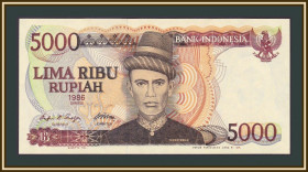 Індонезія Индонезия ^/--/^ Индонезия 5000 рупий 1986 P-125  (125 /--/ a) UNC ^_^^^ Індонезія 5000 рупій 1986 P-125 (125 /--/ a) UNC - фото фото фото