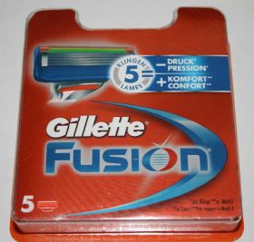 Бритви, Станки, касети Бритвы, Станки, кассеты ^/--/^ Giillette Fusion упаковка 5 штук Германия ^_^^^ Giillette Fusion упаковка 5 штук Німеччина - фото фото фото