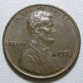 Обігові Обиходные ^/--/^ США 1 цент 1976 року #40033 ^_^^^ США 1 цент 1976 года #40033 - фото фото фото