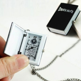 Годинники Часы ^/--/^ Часы Кулон Тетрадь смерти Death Note на цепочке Gold / Black ^_^^^ Годинник зошит смерті Death Note на ланцюжку Gold / Black - фото фото фото