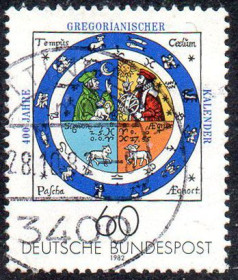 Інші країни Другие страны ^/--/^ ФРН 1982 - 400 років грегоріанському календарю  (Гб) ^_^^^ ФРГ 1982 - 400 лет грегорианскому календарю (Гб) - фото фото фото