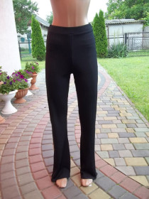 Штани Брюки ^/--/^ Prom       ( S / М - 44 / 46 р  талия 70 / 80 см )  Женские  штаны клеш в рубчик  стрейчевые  Новые ^_^^^ Prom ( S / М - 44 / 46 р талія 70 / 80 см ) Жіночі штани клеш в рубчик стрейчеві Нові - фото фото фото