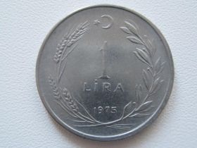 Туреччина Турция ^/--/^ Турция 1 лира 1975 года 15062 ^_^^^ Туреччина 1 ліра 1975 15062 - фото фото фото