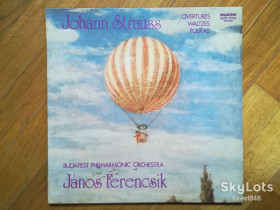 Платівки Пластинки ^/--/^ Johann Strauss-Overtures, waltzes, polkas  (глянц. конв.)  (1)-Ex., Венгрия ^_^^^ Johann Strauss-Overtures, waltzes, polkas (глянц. конв.) (1)-Ex., Угорщина - фото фото фото