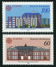 Інше Другое ^/--/^ ФРГ Архитектура Европа СЕПТ 1990 ^_^^^ ФРН Архітектура Європа СЕПТ 1990 - фото фото фото
