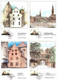 Європа Европа ^/--/^ Флот . Аланды 2004 г . - 4 ПК -  с/гашение - 2 /--/ а скана ^_^^^ Флот. Аланди 2004 р. - 4 ПК - с/гашення - 2 /--/ а скана - фото фото фото