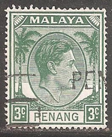 Малайзія Малайзия ^/--/^ Бр.Малайя      (Пенанг) 1949 Sc.5 used ^_^^^ Бр.Малайя (Пенанг) 1949 Sc.5 used - фото фото фото