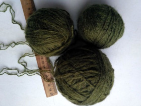 Пряжа Пряжа ^/--/^ Пряжа нитки цвет хаки болотный   Вес~ 170 гр    For Hand Made,  рукоделия, поделок ^_^^^ Пряжа нитки колір хакі болотний Вес~ 125 гр For Hand Made, рукоділля, виробок - фото фото фото